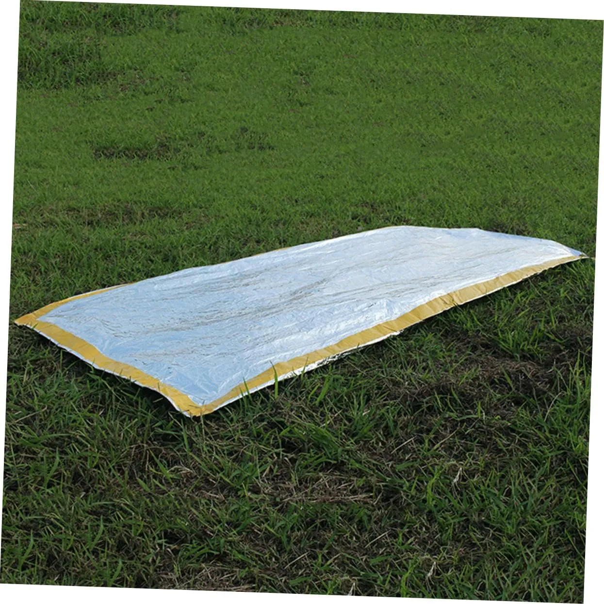 SUPVOX 3pcs Outdoor Portable Emergency Sleeping Bag Reusable Thermal Blanket for Camping Hiking and First Aid Compact Silver