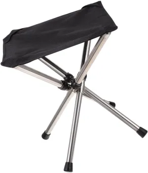 SUPVOX Foldable Camping Stool Portable Fishing Chair Tall Outdoor Folding Stool Padded Seat