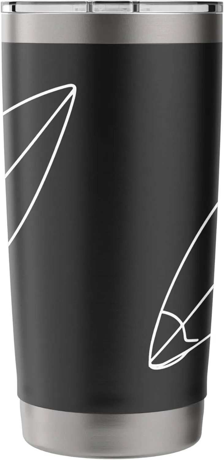 Surfboard Sketch Surfing Trip Stainless Steel Insulated Tumbler