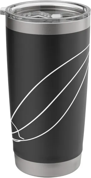 Surfboard Sketch Surfing Trip Stainless Steel Insulated Tumbler