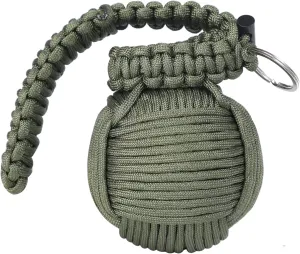 Survival Kit Paracord Grenade The #1 Best 48 Tool Emergency kit (Army Green)