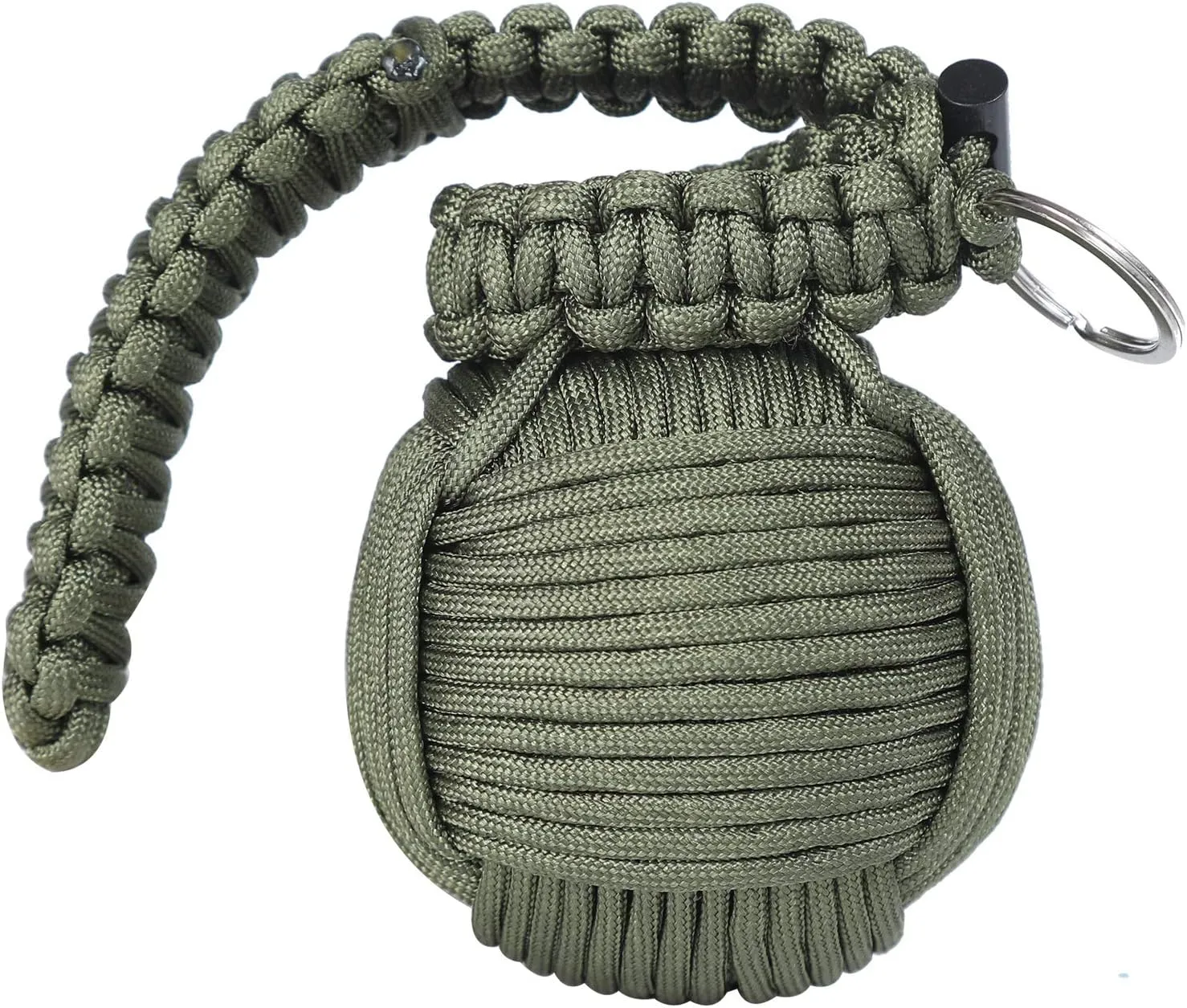 Survival Kit Paracord Grenade The #1 Best 48 Tool Emergency kit (Army Green)
