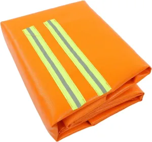 Survival Safety Clothes, Fireproof Cloak sol Emergency Blanket Glass Fiber Double Sided Silicon Heat Insulation Fire Escape Cape Hooded Blankets with Luminous Strip for Hotel Home