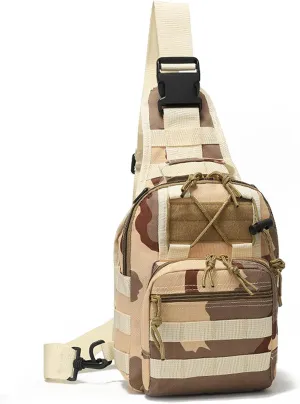 Tactical Backpack, Waterproof Military Cross-body Molle Sling Shoulder Backpack Chest Bag for Outdoor Every Day Carry CP02