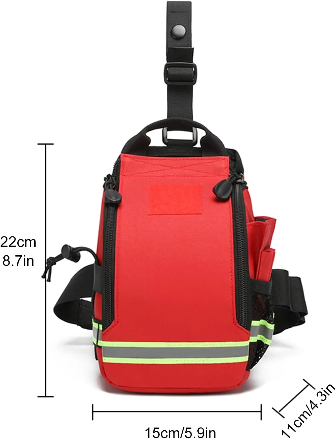 Tactical Drop Leg Waist Bag, First Aid Kit,Multifunctional Tactical Thigh Hip Outdoor Trauma Medical Bag,for Outdoors Camping,Hiking,Cycling (Red)