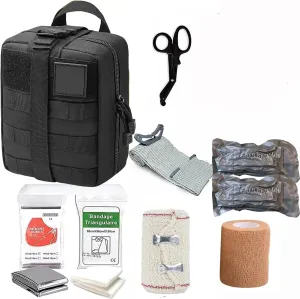 Tactical Emergency First Aid Kit: MOLLE Admin Pouch IFAK