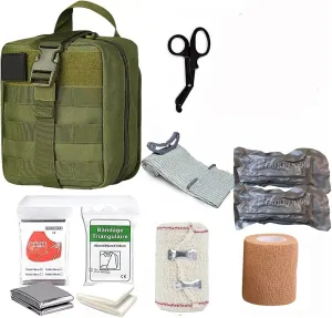 Tactical Emergency First Aid Kit: MOLLE Admin Pouch IFAK