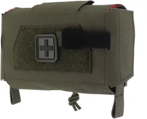 Tactical MOLLE Rapid First-aid Pouch Survival Two-Piece System Medical Roll Bag Compact Kit(RG)
