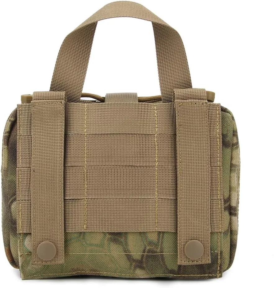 Tactical MOLLE Rip Away EMT Medical Pouch, 1000D Nylon Empty IFAK Medical Kit Bag EDC EMT Military First Aid Bag