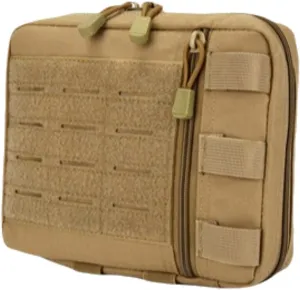 Tactical Outdoor Medical kit, a Multi-Functional Life-Saving and First aid Storage Tool for The Wild (Brown)