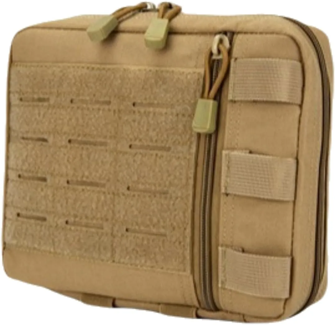 Tactical Outdoor Medical kit, a Multi-Functional Life-Saving and First aid Storage Tool for The Wild (Brown)