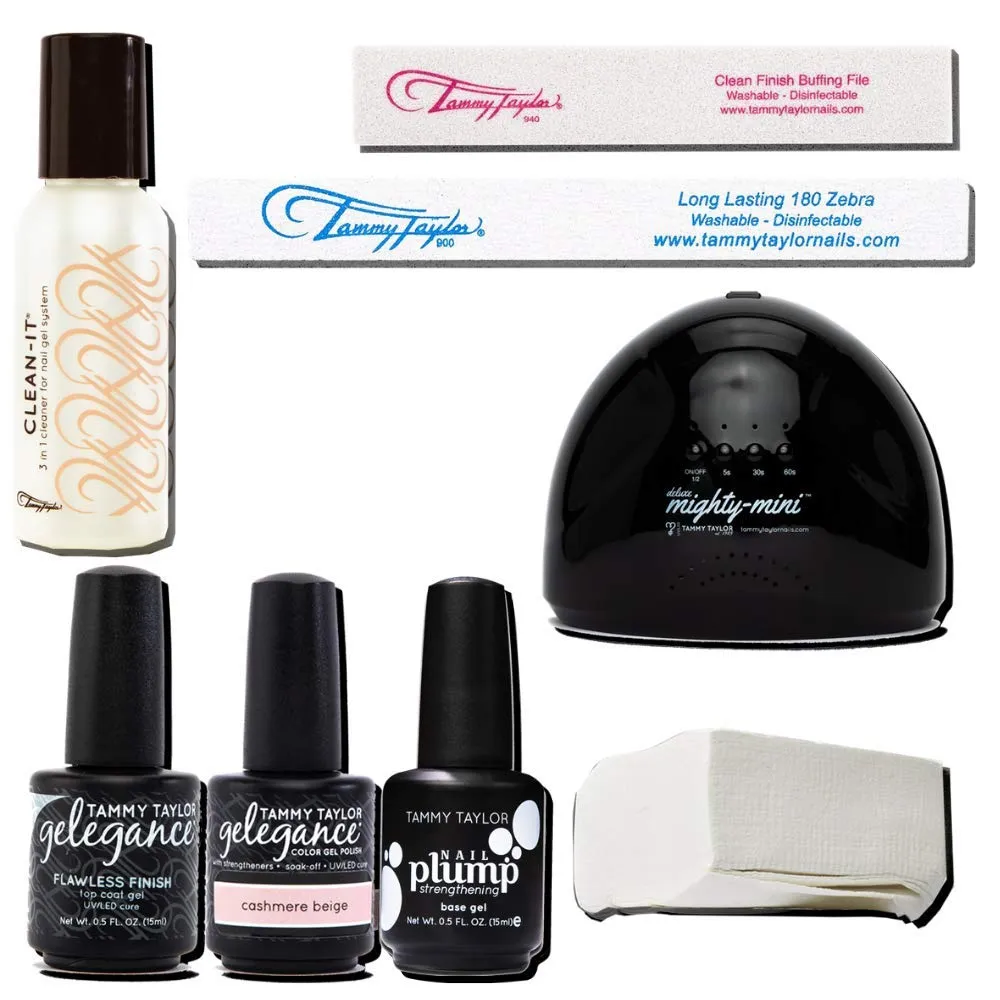 Tammy Taylor Deluxe Gel Mani Kit | Luxury Gift Set for Relaxing at Home | Travel-Friendly and Compact