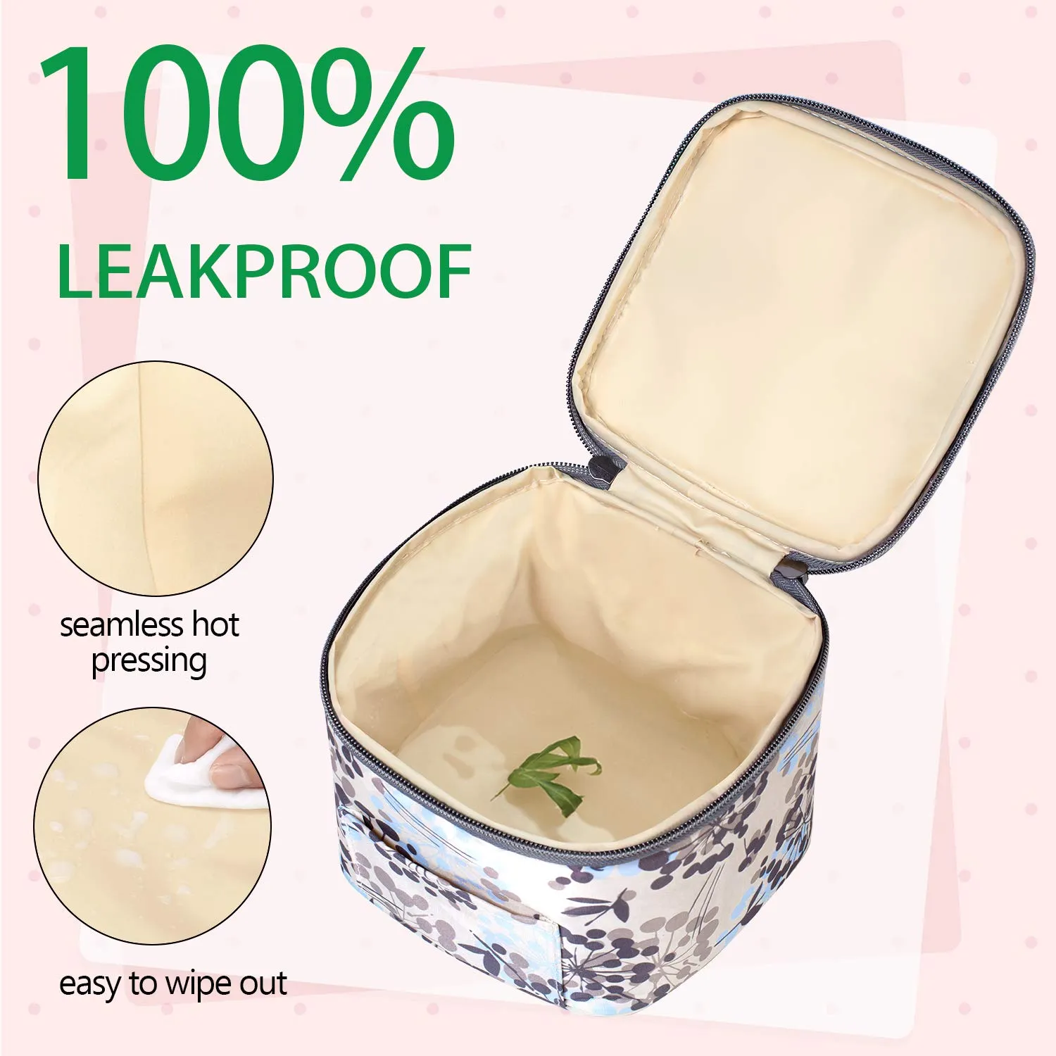 Teamoy Breastmilk Cooler Bag with Ice Pack, Baby Bottles Bag for up to 4 Large 5 Ounce Bottles Without Nipple, Perfect for Working Mom Mother, Dandelion