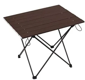 TEmkin Portable Aluminum Table Picnic Beach Fishing Folding Table Outdoor Lightweight Backpacking Camping Desk with Carry Bag