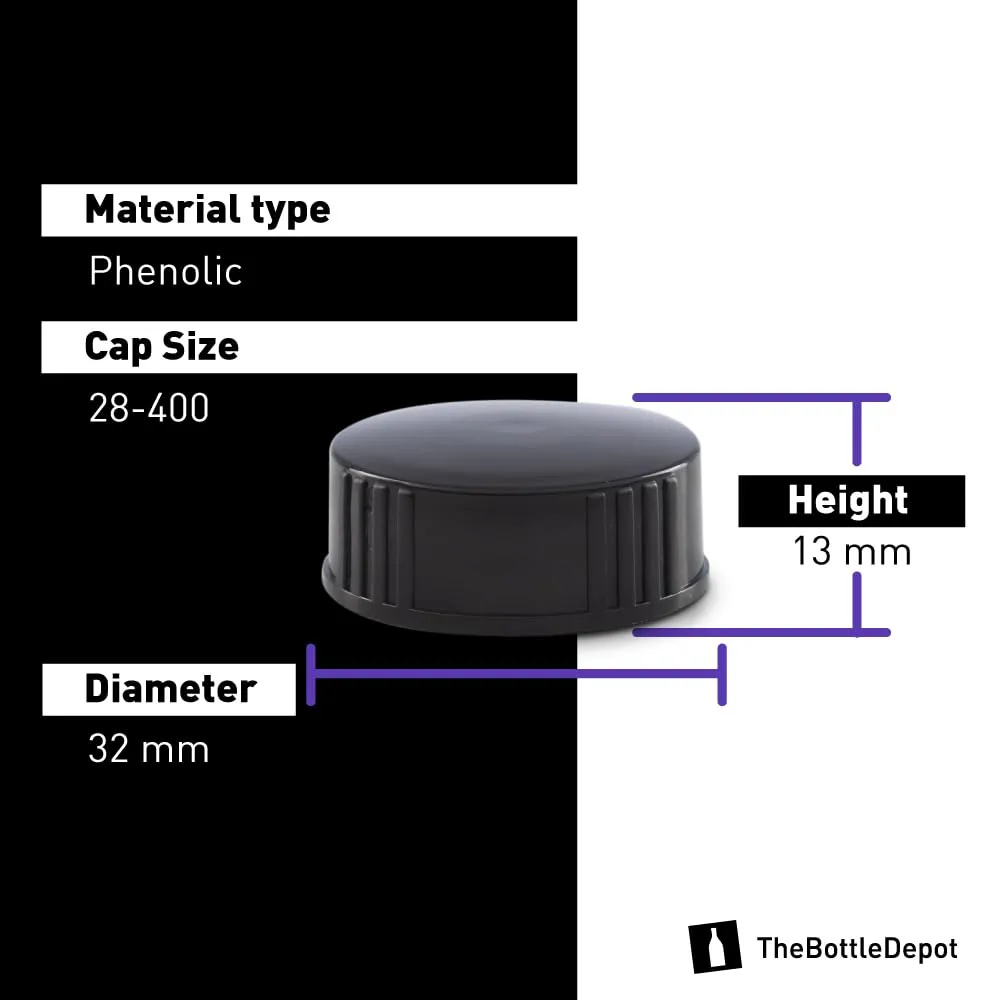 The Bottle Depot - 12 Pack - 8 oz Glass Bottles with Lids - Amber Frosted - 28-400 Neck Finish - Boston Round Bottles - UV Rays Protection