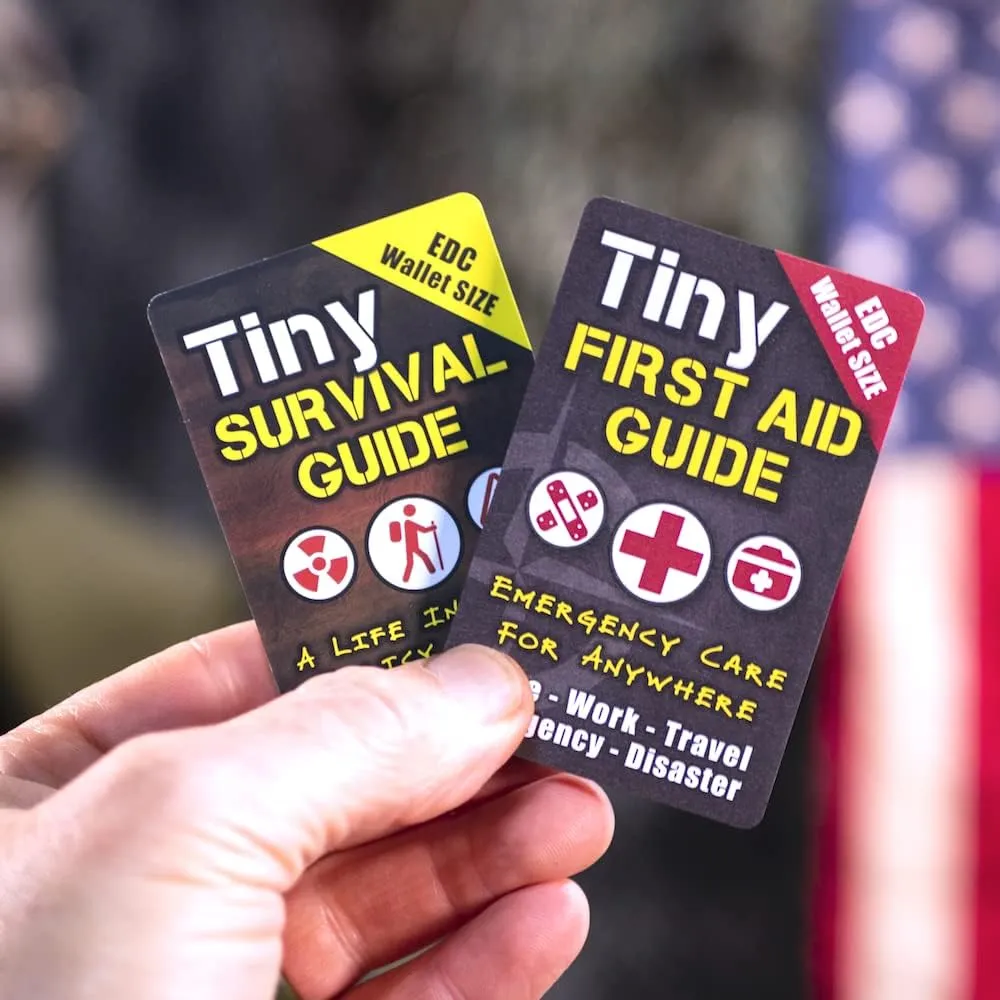 Tiny Survival Guides: A Life Insurance Policy in Your Pocket - The Ultimate “Survive Anything” Everyday Carry: Emergency, Disaster Preparedness Micro-Guide (1 Tiny Guide & 1 Tiny Field Guide)