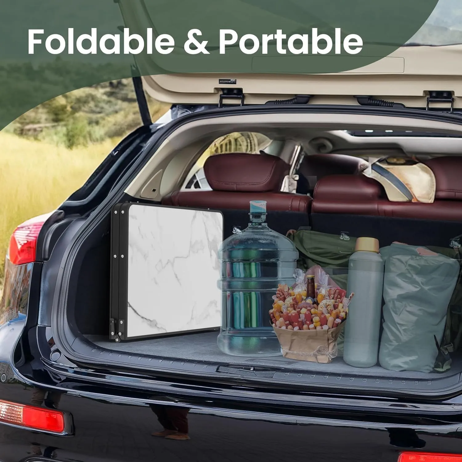 Titanker Portable Folding Camping Table, for Camping, Picnic, Beach, Patio