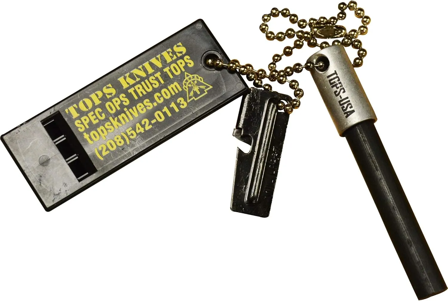 Tops Knives TPTFSK38: Fire Starter Emergency Kit
