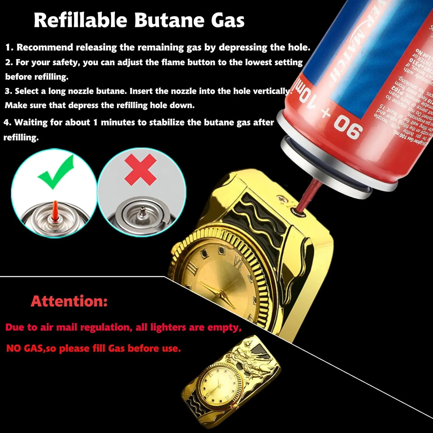 Torch Lighter, Jet Flame Butane Lighters,Relief Embossed Dragon Design Refillable Gas Lighter,Adjustable Windproof Flame Lighter for Indoor,Outdoor,Gifts Family Use(Without Butane) (Sports-Car)