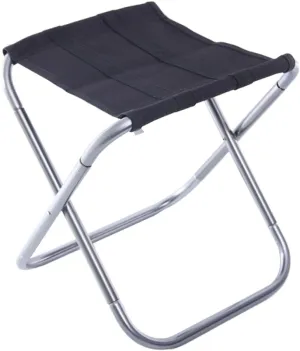 TOYANDONA Outdoor Rest Seat Lightweight Aluminum Stool Perfect for Fishing BBQ Picnic Foldable for