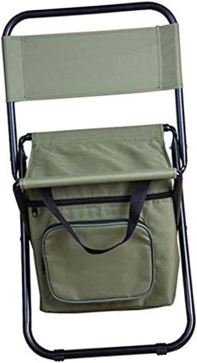 Toyvian Portable Cooler Chair Insulated Storage Bag Outdoor Fishing Camping Chair Non- Design for Sports Events and Travel
