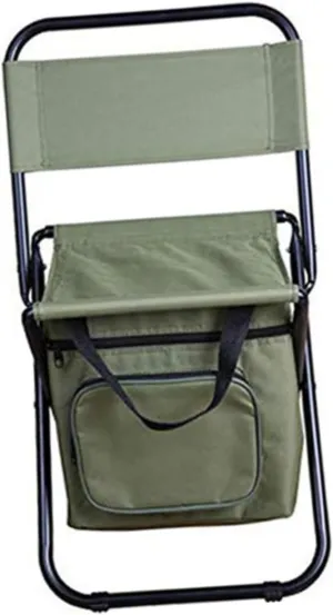 Toyvian Portable Cooler Chair Insulated Storage Bag Outdoor Fishing Camping Chair Non- Design for Sports Events and Travel