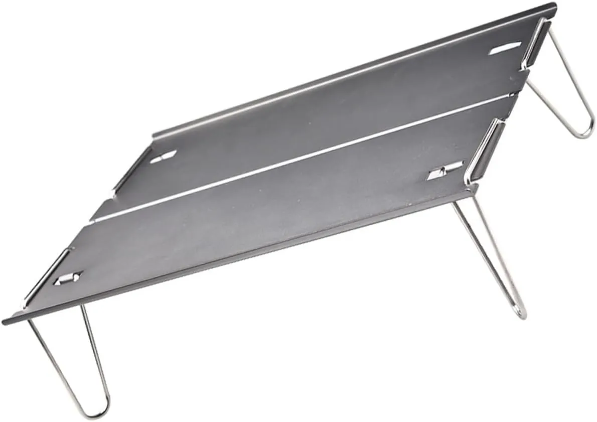 Toyvian Portable Picnic Table for Outdoor BBQ Travel Dinner Desk Easy Setup Camp Table for Camping Grilling Sports Events and Beach Parties