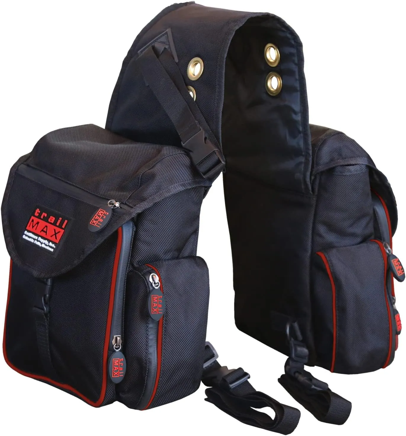 TrailMax 500 Series Insulated & Padded Back Saddle Bags for Trail Riding; Padded & Insulated Saddle Bags for Horses; Padded & Insulated Trail Bags for Horses