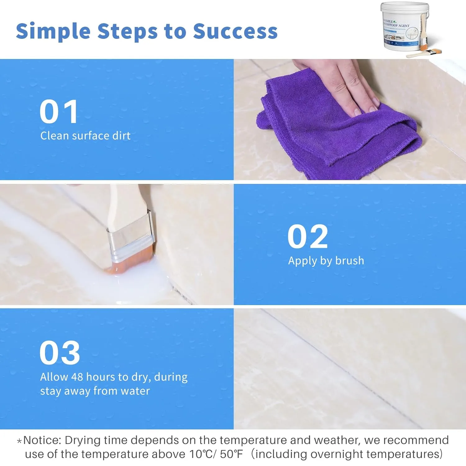 Transparent Waterproof Coating 175 Oz (5 KG), Invisible Waterproof Agent, Water-Based Repairing Leak Water Proof Glue, Indoor & Outdoor Liquid Sealant