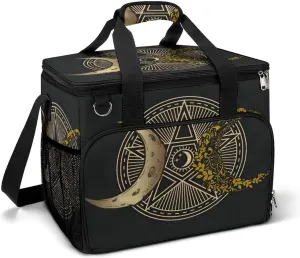 Triple Goddess Moon Cooler Bag, Collapsible Soft Sided Cooler, Large Leakproof Camping Cooler, Portable Travel Cooler for Camping, Road Trips