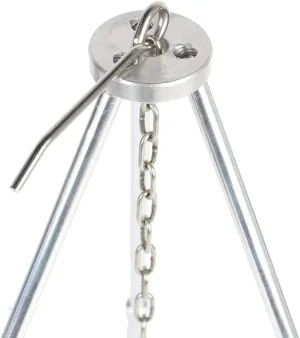 Tripod Grills Outdoor Portable Foldable Hanging BBQ Cooking Solid Hard Alumina Material Suitable for Family Camping
