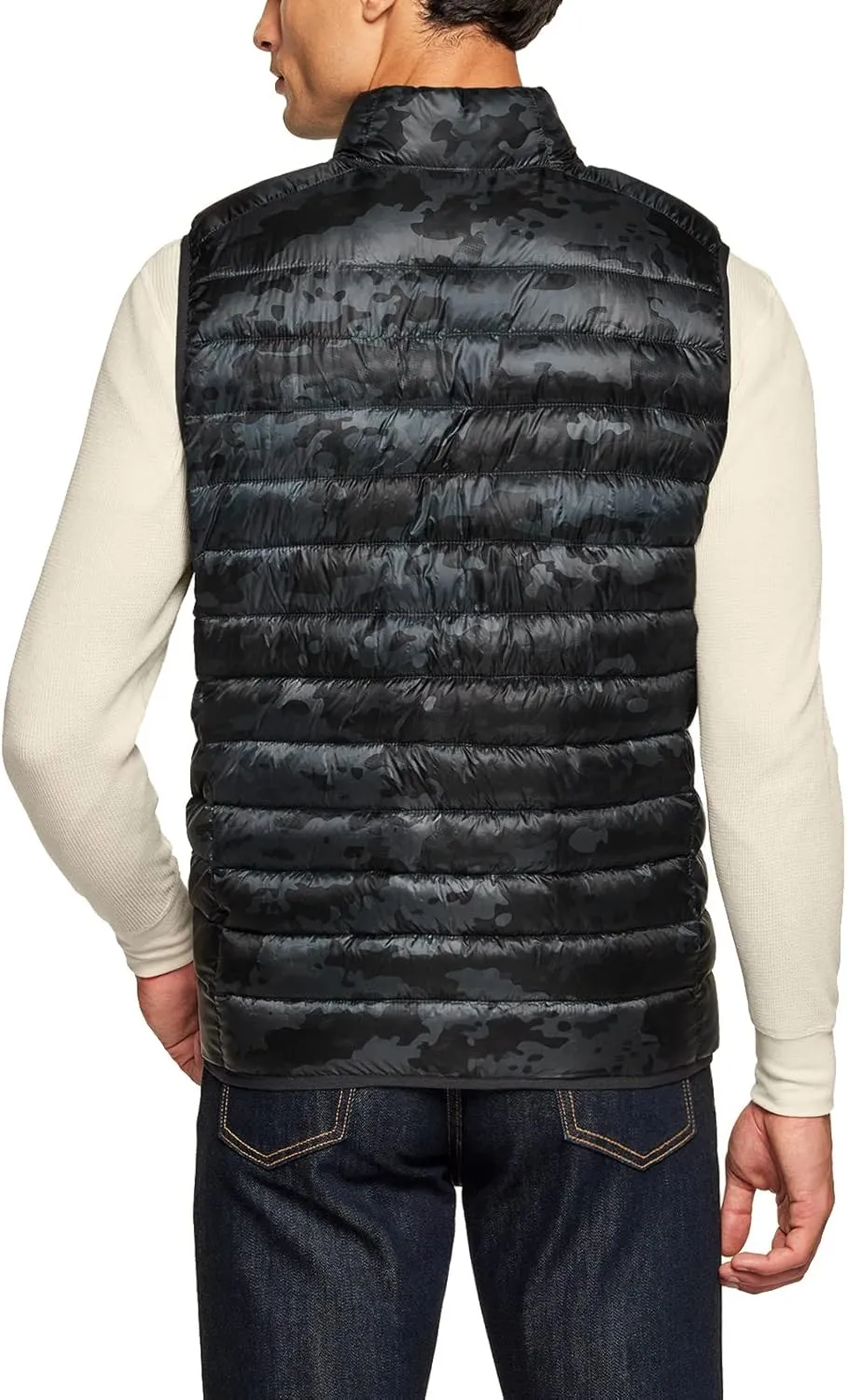 TSLA Men's Lightweight Packable Accent Puffer Vest, Water-Resistant Winter Outdoor Vests