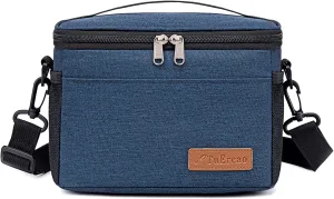 TuErcao 6 Can Mini Soft Cooler Bag for Beach Camping Travel Picnic Road Trip Leakproof Small Ice Chest, Insulated Cooler Lunch Box for Men Work