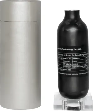 TUXING New Model 4500Psi Carbon Fiber Air Tank,0.36L/360CC/21Cu in Pcp Air Tank,HPA Composite Cylinder for PCP Airgun Charging System Paintball Fill Station