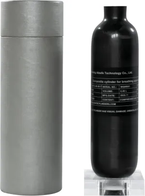 TUXING New Model 4500Psi Carbon Fiber Air Tank,0.48L/480CC/29Cu in Pcp Air Tank,HPA Composite Cylinder for PCP Airgun Charging System Paintball Fill Station