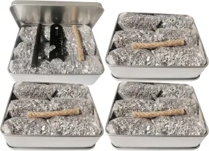 Ultimate Survival Fire Starter Kit – 3.15" Ferro Rod, Striker, 6 Magnesium Bags, Waxed Jute Rope & Waterproof Tin Box – All-Weather Emergency Gear for Camping, Hiking, Bushcraft