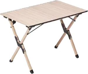 Ultra-Light Camping Table Folding Camping Picnic Table Compact Frame Camping Table Roll Up Table Top with Carry Bag for Camp