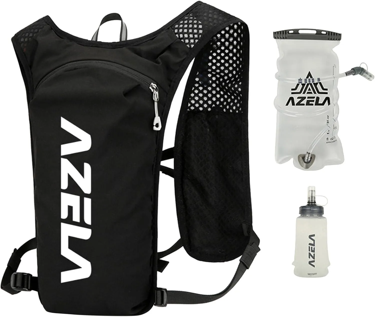 Ultra-Lightweight Running Hydration Vest Backpack for Women & Men - Adjustable Reflective Chest Straps, Phone Holder & Insulated Water Bladder | Breathable Design for Hiking Trail Running