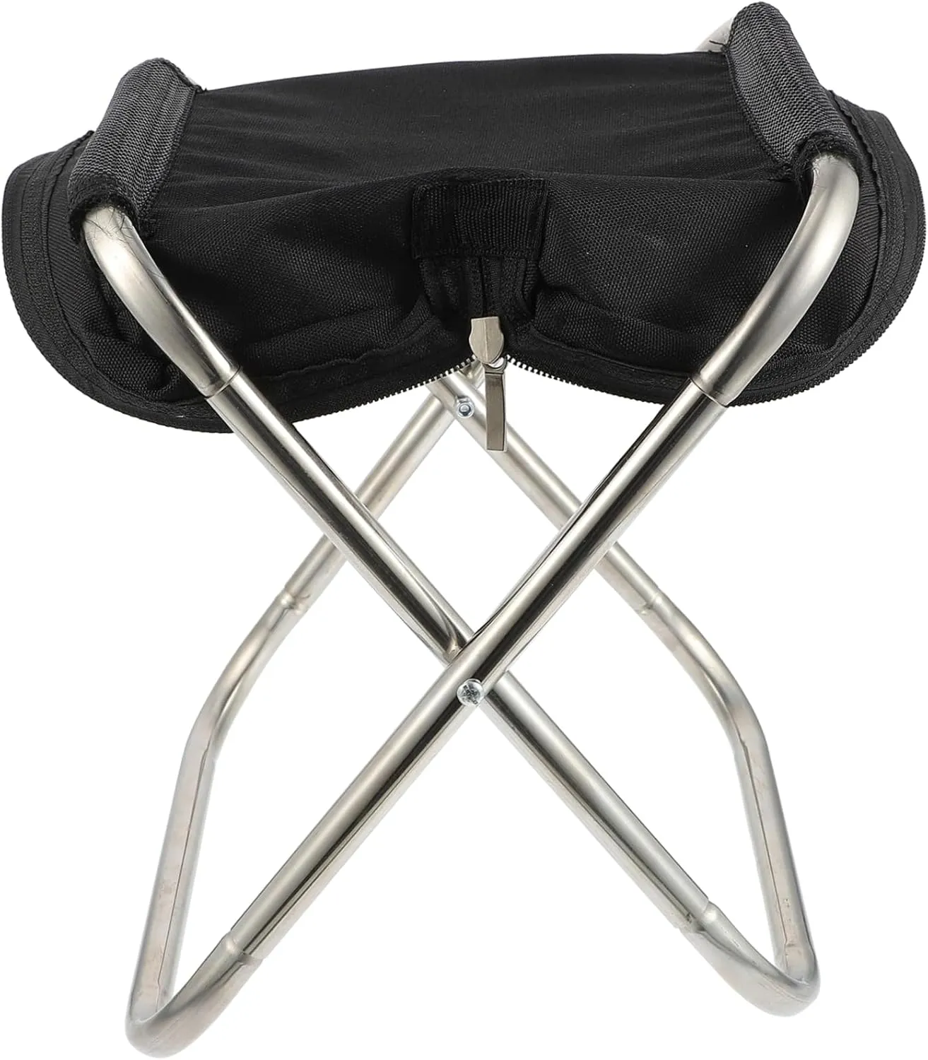 Unomor Folding Chair for Fishing Portable Outdoor Stool Stainless Steel Hiking Seat Compact Design for Travel Camping Beach and More Activities