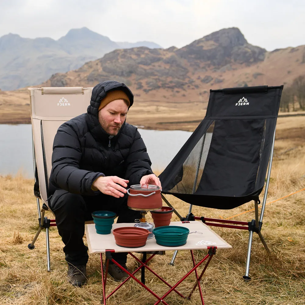 Utendørs Lightweight Camping Table (Sand)