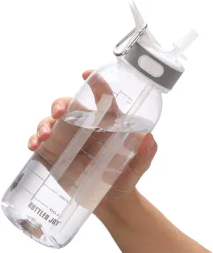 VENNERLI Water Bottle BPA-Free 32oz Water Bottles with Straw Lid Leakproof Tritan Water Jugs Dishwasher Safe Drinking for Home Fitness Outdoor Hiking Workouts