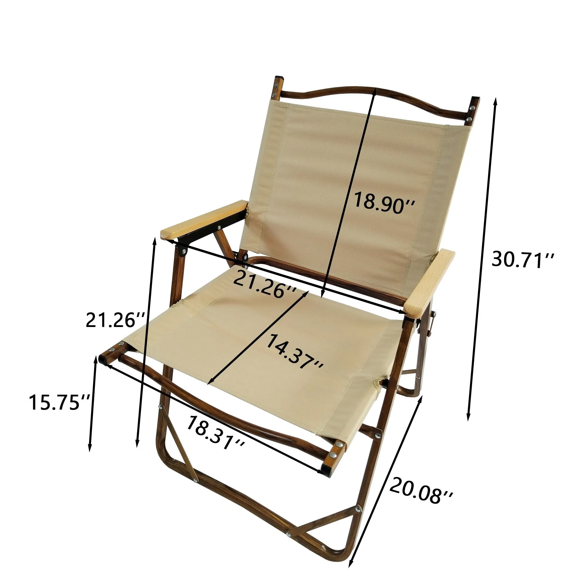 Versatile Foldable Dining Set - Includes 1 Table & 4 Folding Chairs, Perfect for Indoor and Outdoor Use, Natural Finish