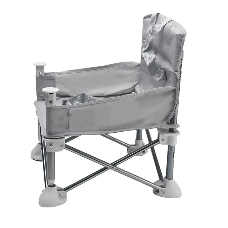 Vibe Geeks Foldable Camping and Dining Chair Outdoor Booster Seat for Toddlers - Khaki