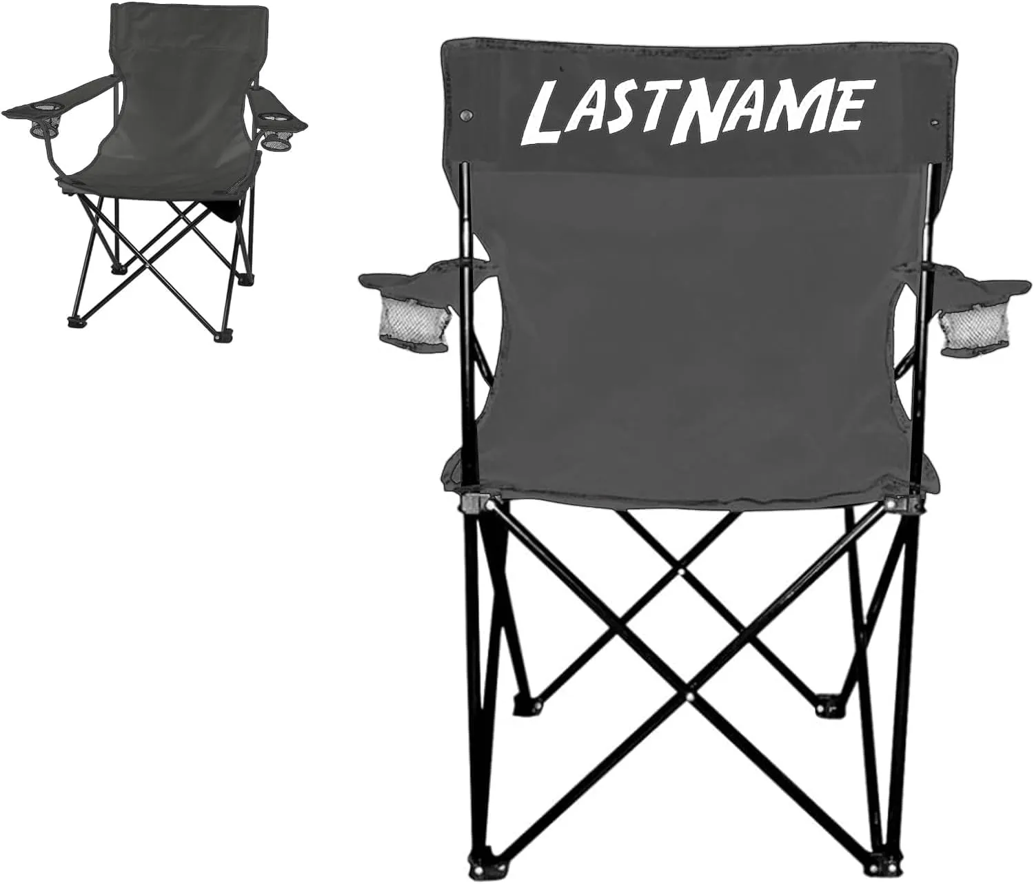 VictoryStore Outdoor Camping Chair - Custom Last Name Folding Chair- Camping Chair with Carry Bag (1)