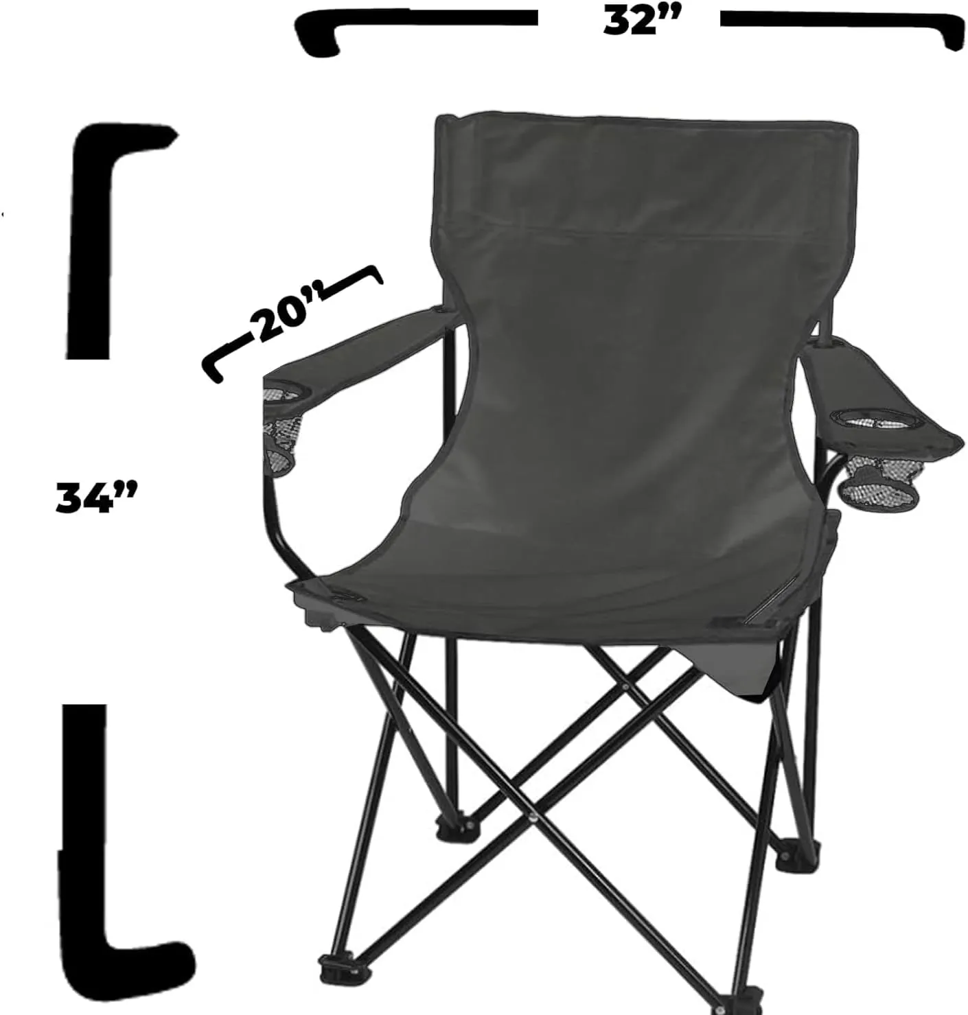 VictoryStore Outdoor Camping Chair - Custom Last Name Folding Chair- Camping Chair with Carry Bag (1)