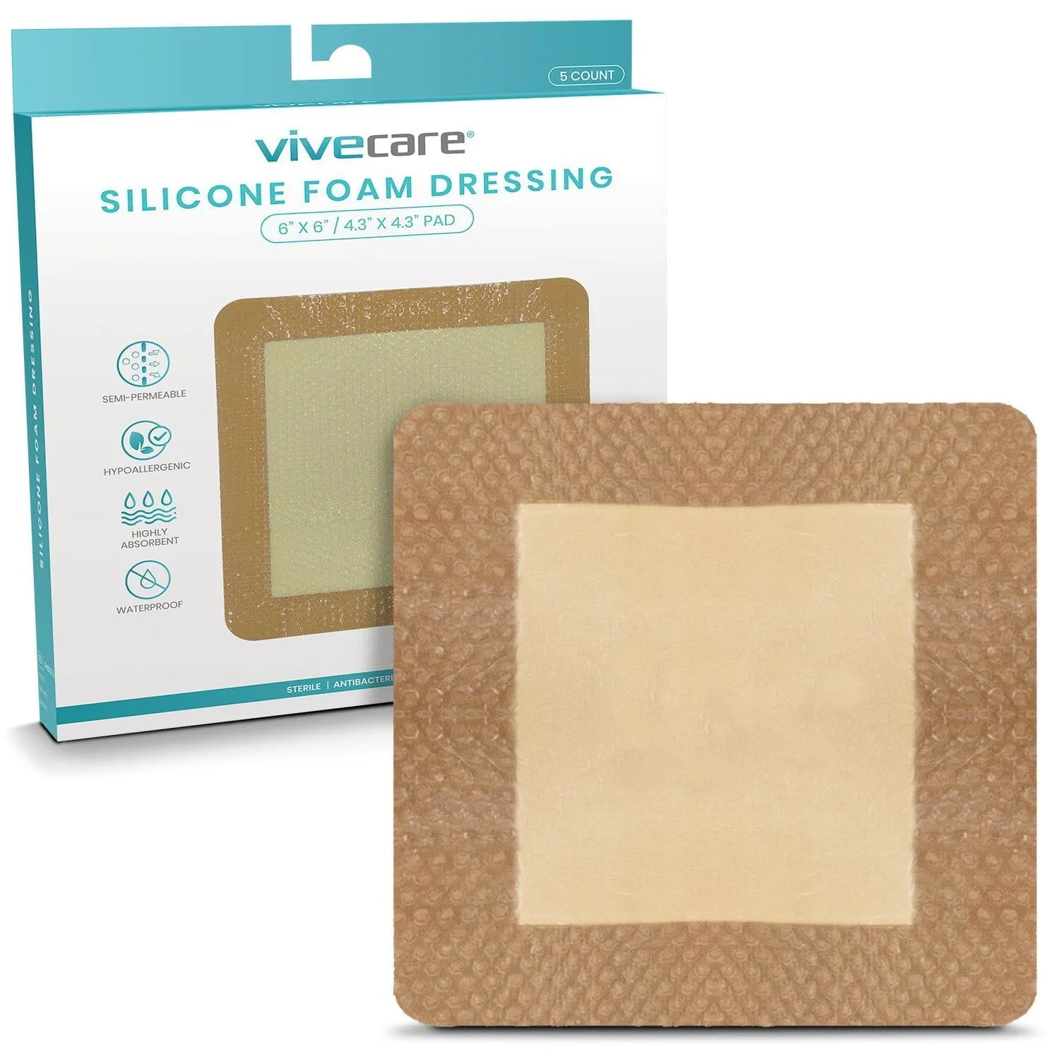 Vive Health Silicone Foam Dressing