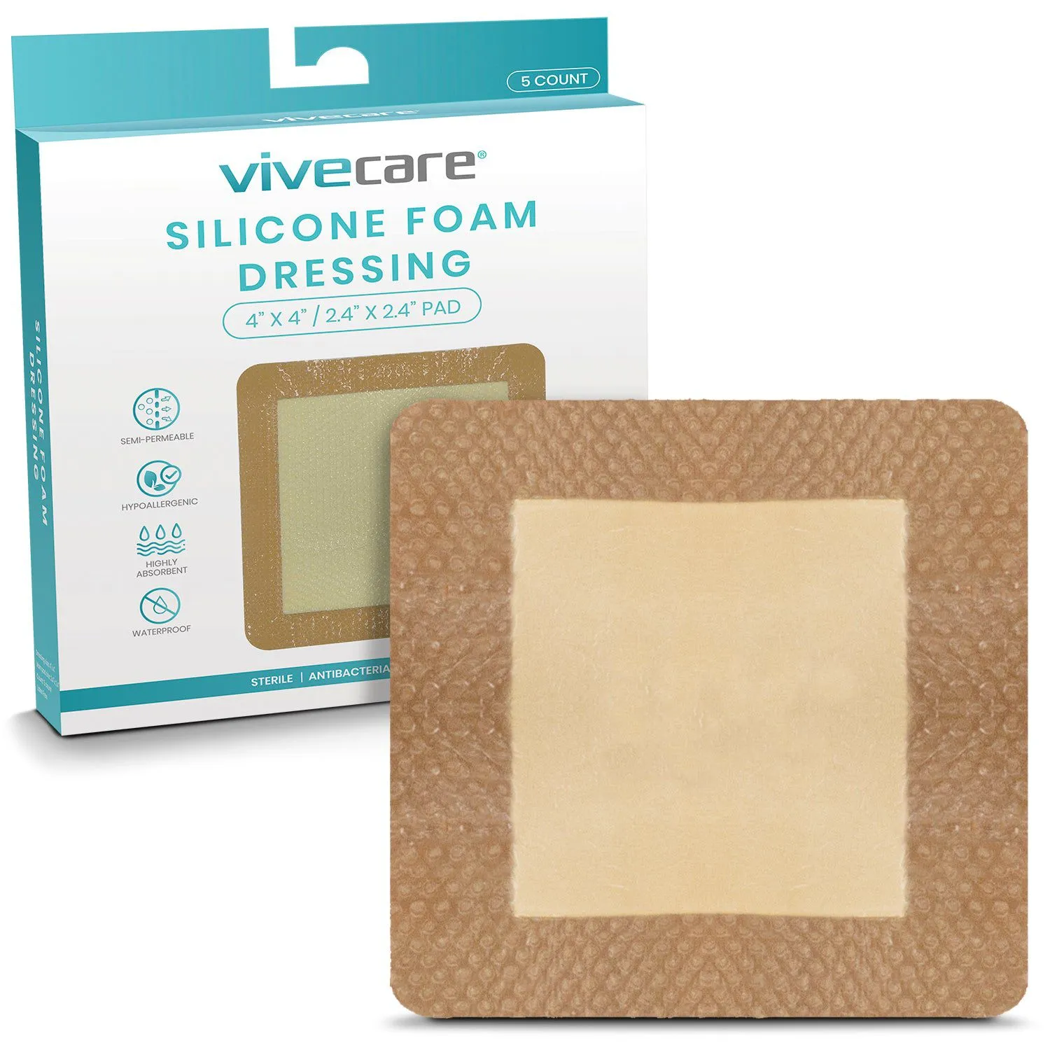 Vive Health Silicone Foam Dressing