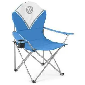 Vw Deluxe Padded Camping Chair Blue OL0194
