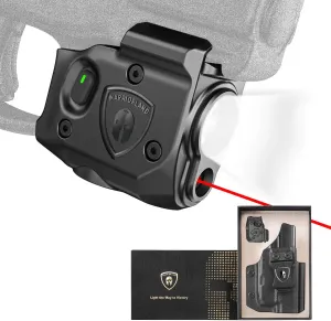 WARRIORLAND Pistol Light Laser & Holster Fit for Taurus G2C/ G3C/ PT111 & PT140 Gen 2, Compact 150-Lumen Trigger Mounted Tactical Weapon Light with Red Laser White LED & IWB Holster, Power Indicator