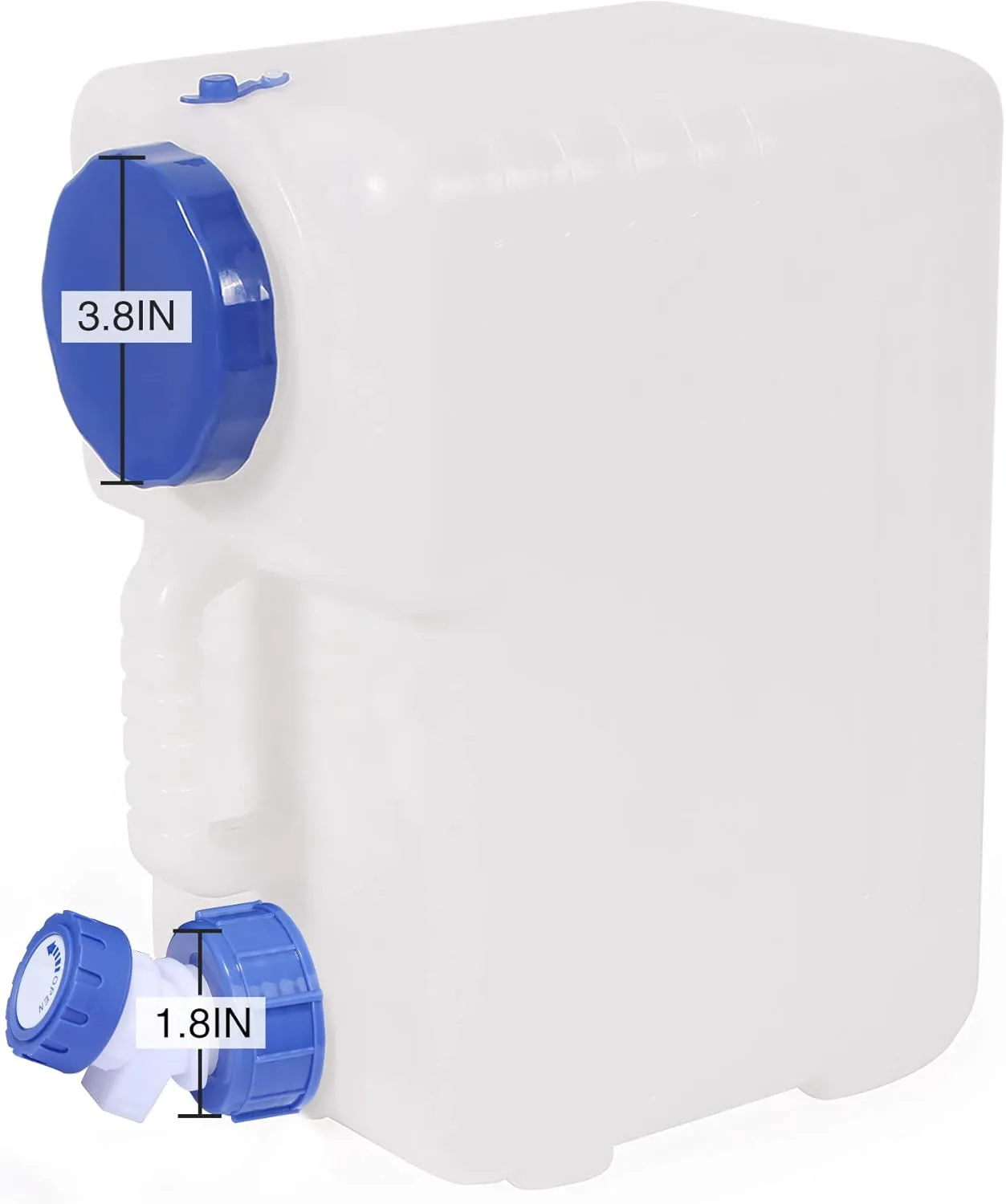 Water Container with Spigot, 4 Gallon Portable Water Storage for Camping (15L)